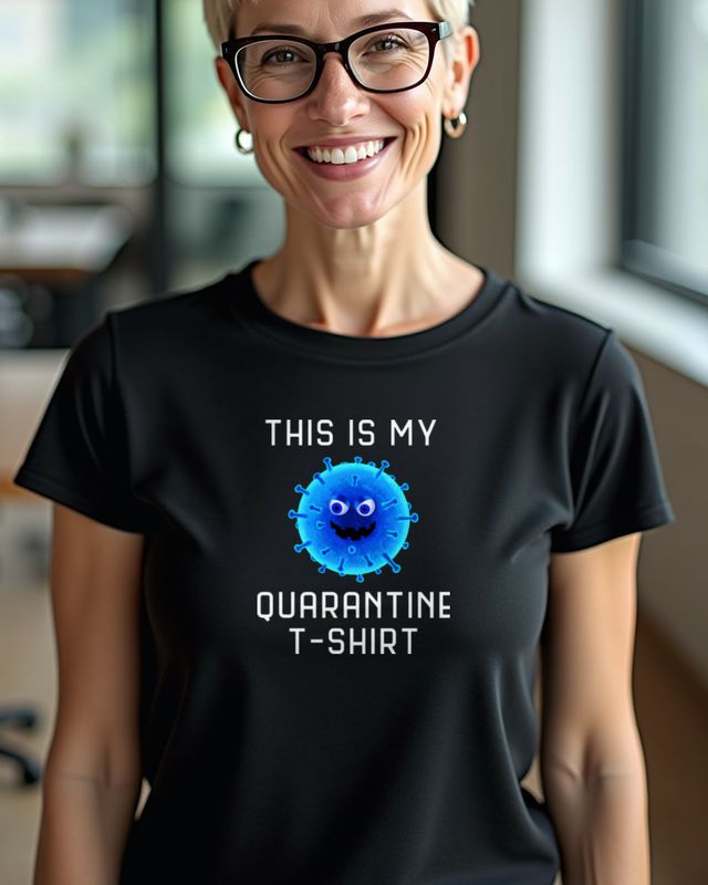 This is my quarantine t-shirt - Blue Virus โ T-Shirt