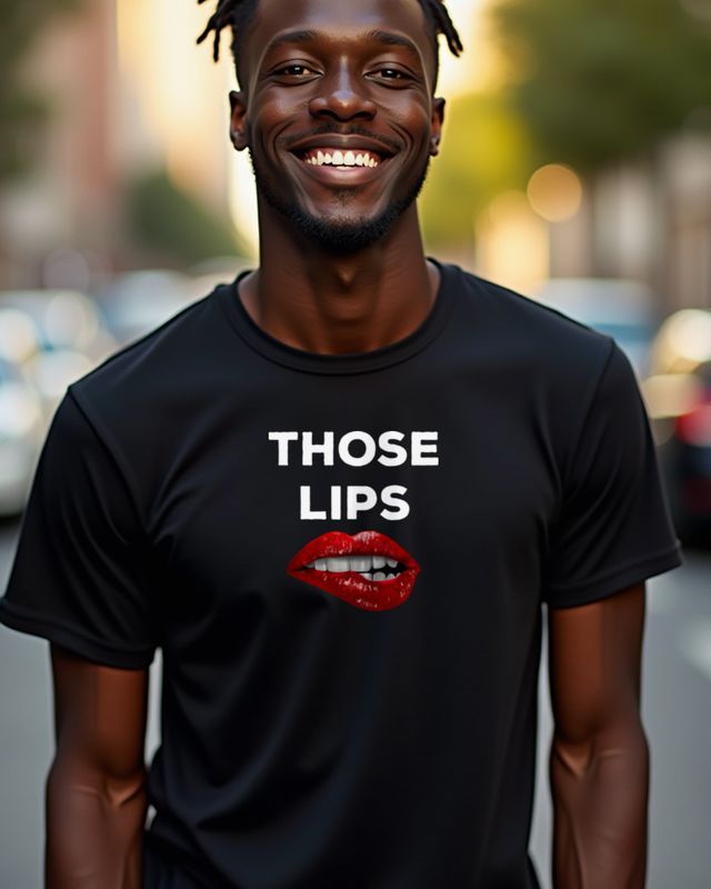 Those Lips - Lippen Motiv für Verliebte und Flirtfans – T-Shirt