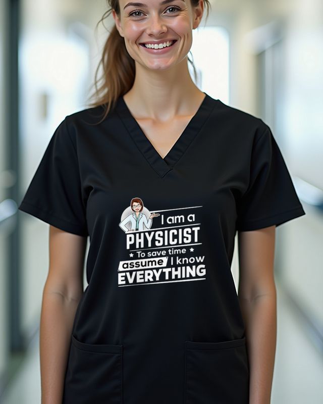 To Save Time Assume I’m Always Right - Physikerin Spruch – T-Shirt