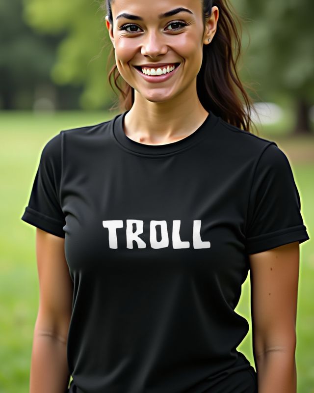 Troll - Lustiger Schriftzug für Chaoten und Spaßvögel – T-Shirt