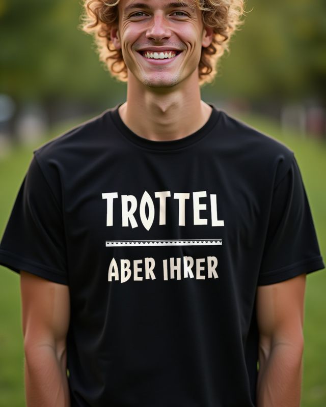 Trottel aber ihrer - Lustiges Partner Shirt für Männer