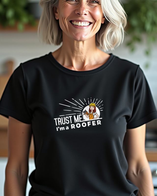 Trust Me I’m a Roofer - Lustiges Dachdeckerin Shirt – T-Shirt