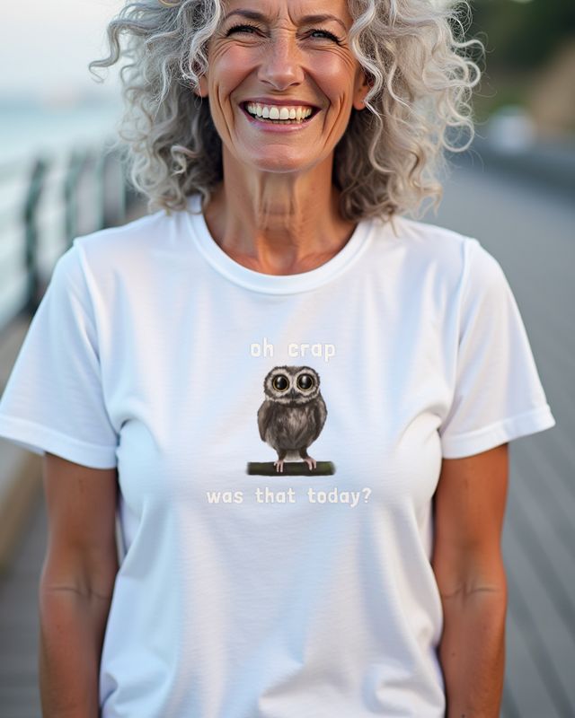 Schusselige Eule - Gedächtnis wie ein Sieb Geschenk – T-Shirt