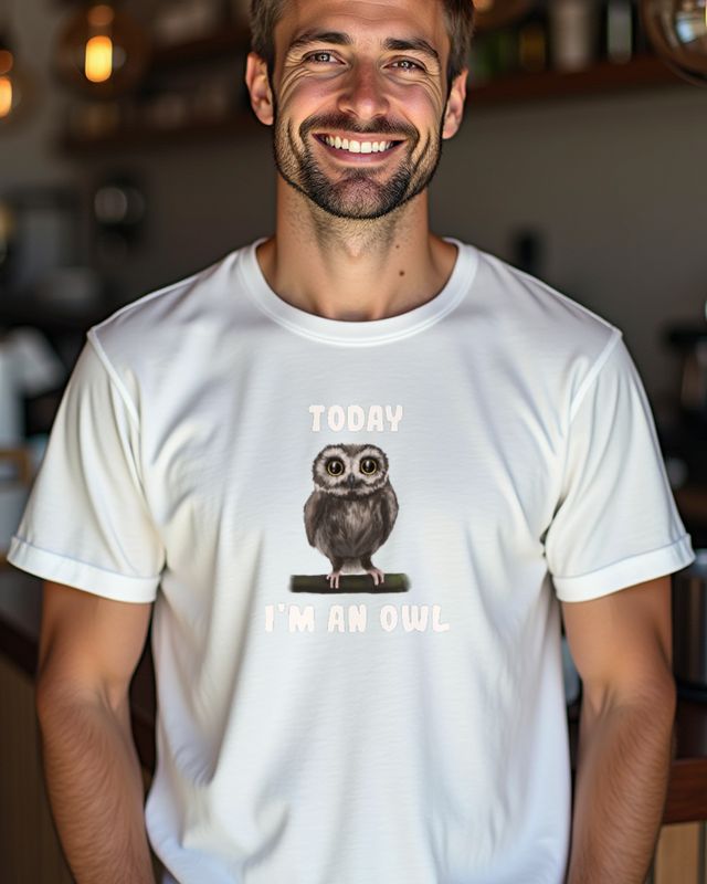 Today I’m an Owl - Funny Owl Design for Night Owls – T-Shirt