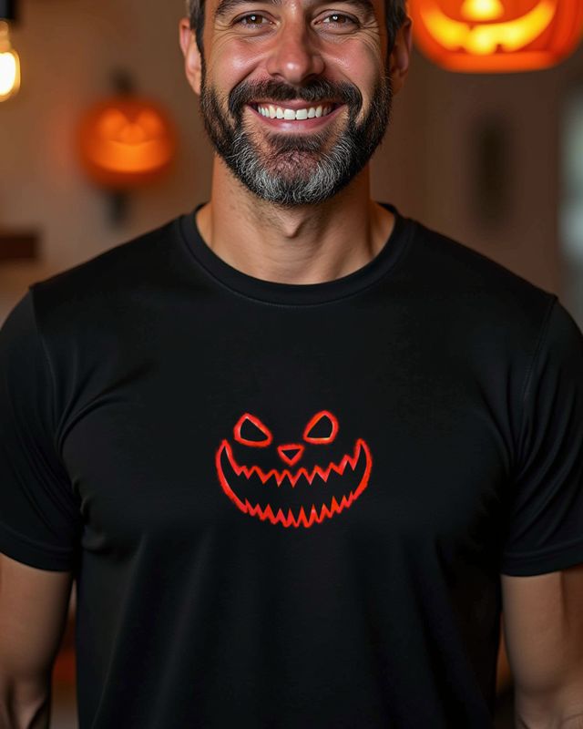 Eerie Halloween Face 3 in Red - Halloween Design โ T-Shirt