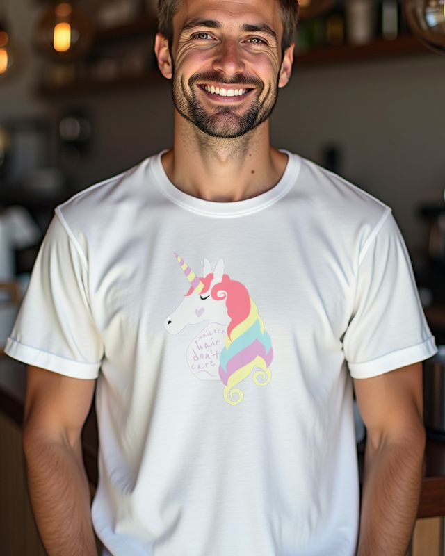 Unicorn Hair Don’t Care - Funny Unicorn Lover Gift – T-Shirt