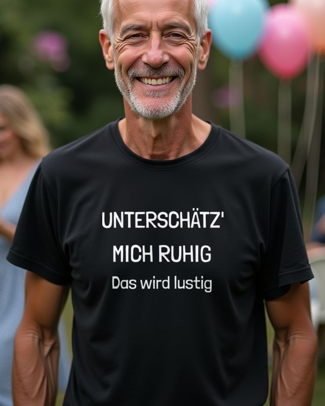 Unterschätz mich ruhig - das wird lustig - Cooler Spruch – T-Shirt