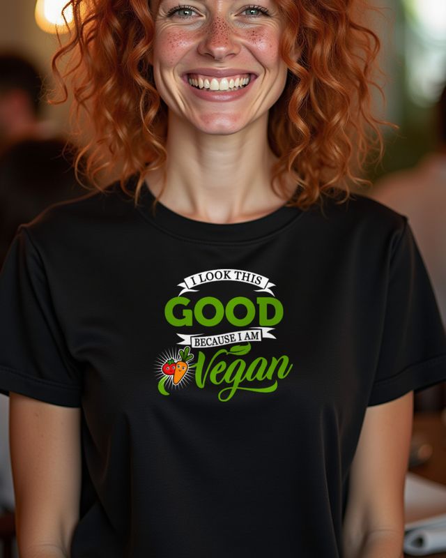 Because I am Vegan - Plant Based Spruch – T-Shirt