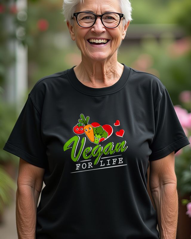 Vegan for Life - Vegan Lifestyle Motiv – T-Shirt