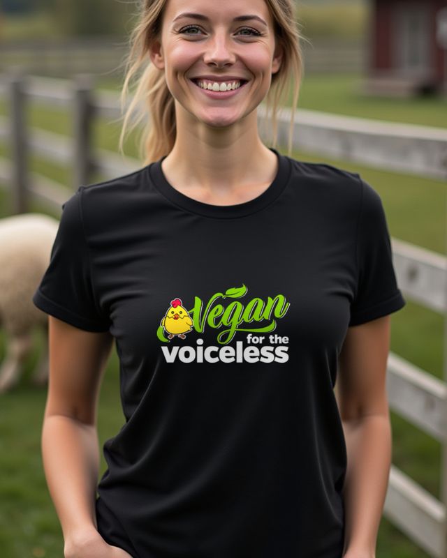 Vegan for the Voiceless - Gift for Animal Lovers โ T-Shirt
