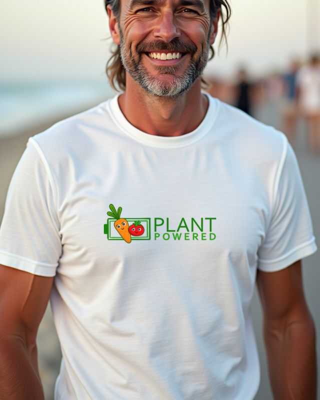Plant Powered - Vegan Shirt für pflanzliche Ernährung – T-Shirt