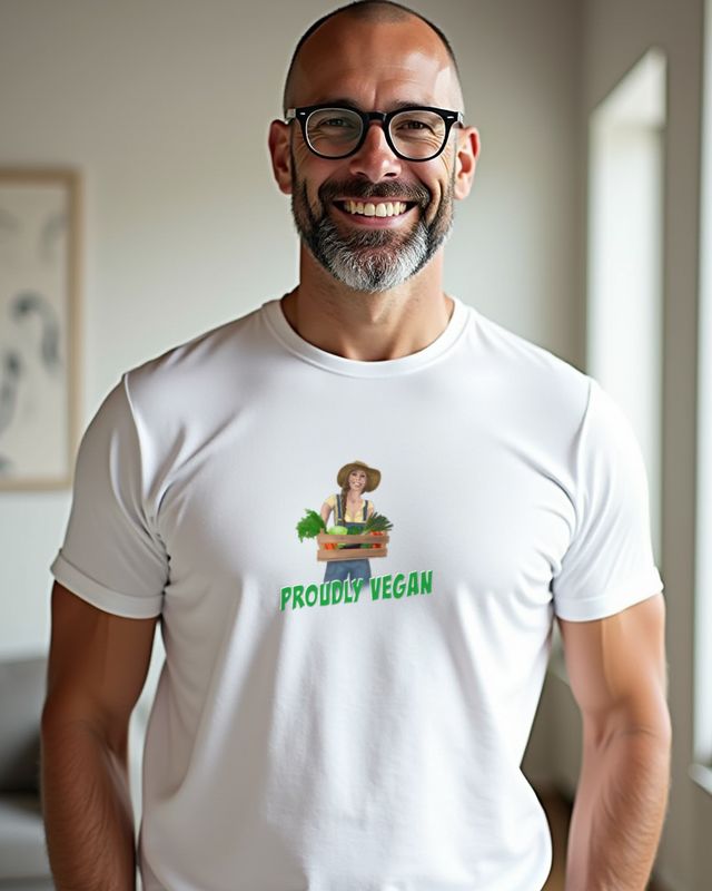 Proudly Vegan - Plant Based Statement Shirt β T-Shirt
