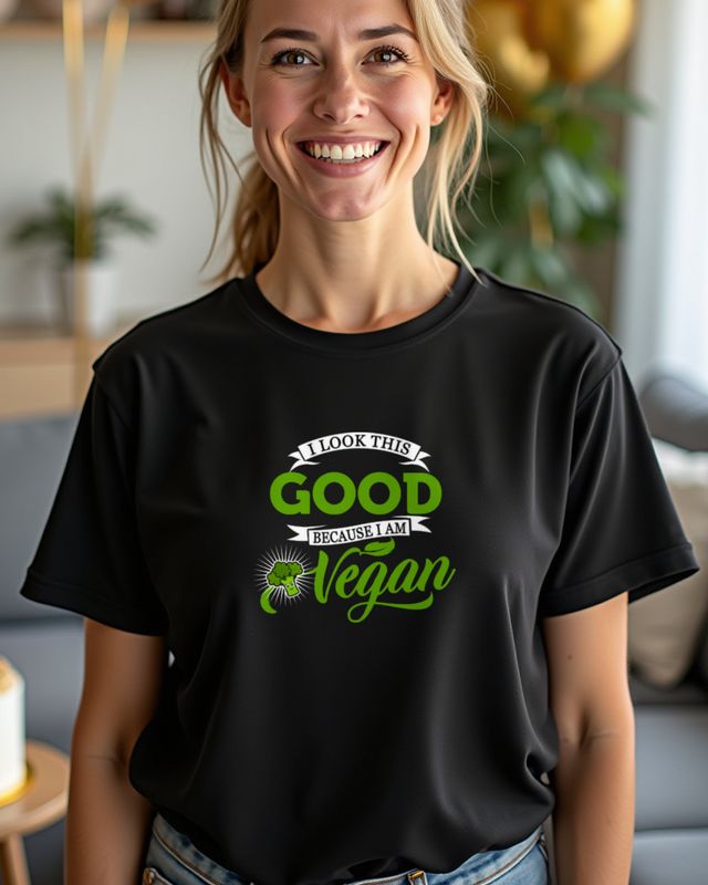Because I am Vegan - Veggie Spruch – T-Shirt