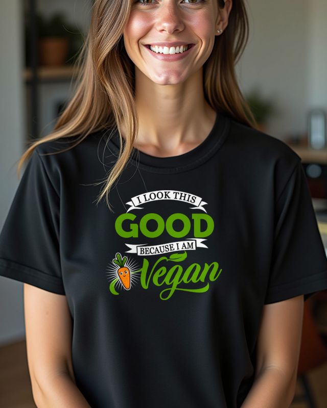 Because I am Vegan - Vegan Lifestyle Motiv – T-Shirt