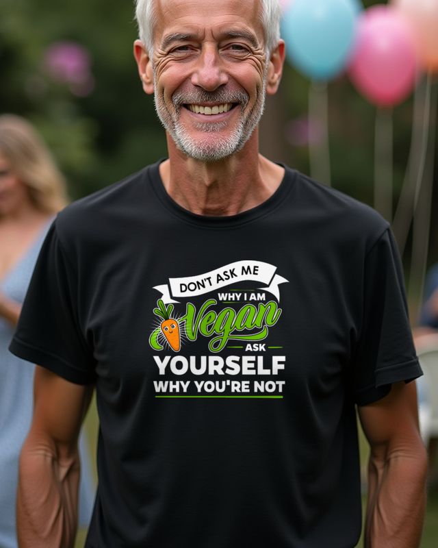 Don’t Ask Me Tee - Short Funny Saying for Vegans – T-Shirt