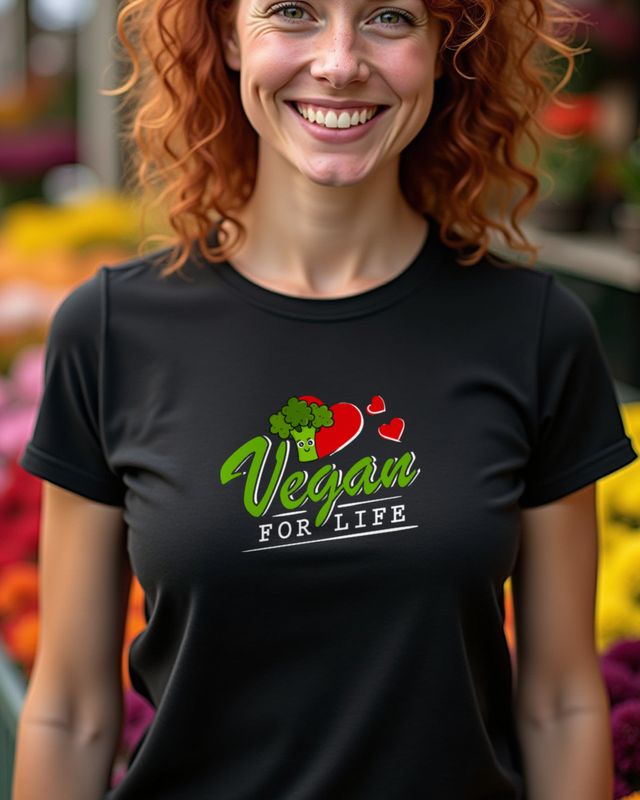 Vegan for Life - Saying for Plant Eaters β T-Shirt