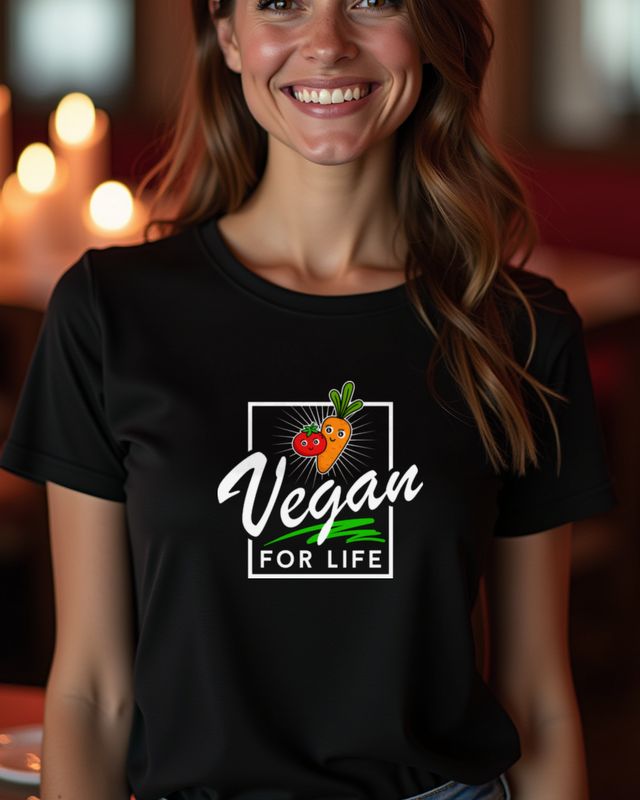 Vegan for Life - Plant Based Diet Statement β T-Shirt