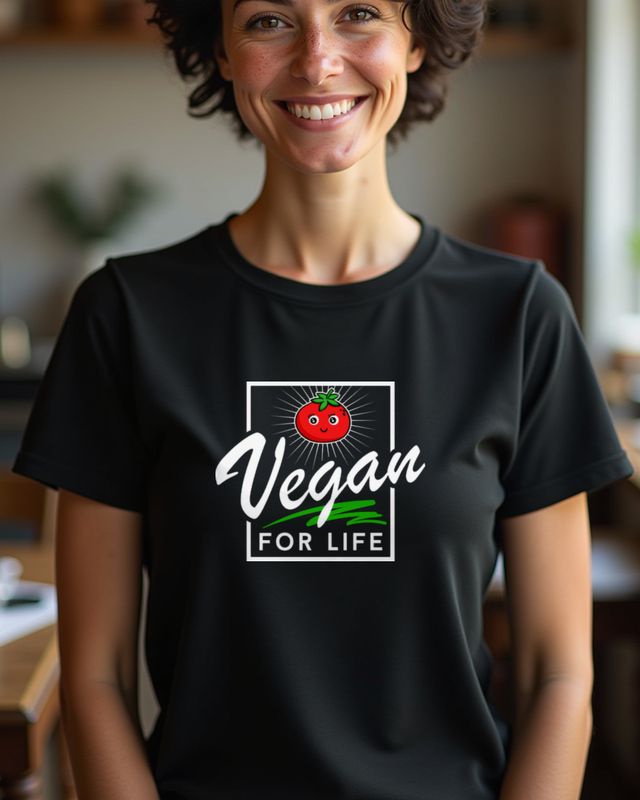 Vegan for Life - Lustige Geschenkidee für Veganerinnen – T-Shirt