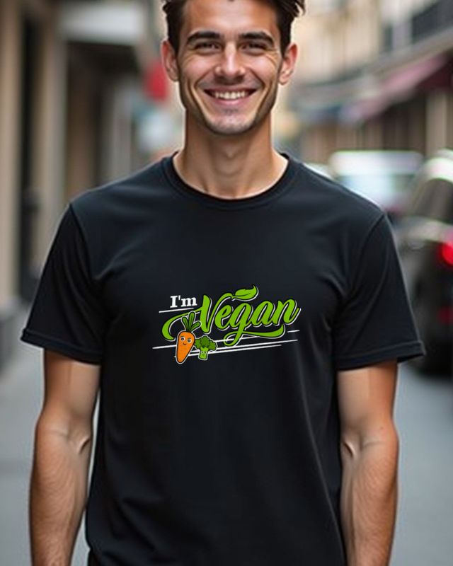 I’m Vegan - Veganer Shirt für Männer und Frauen – T-Shirt