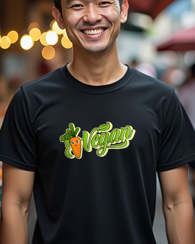 Vegan Lettering - Plant Based Statement for Women and Men β T-Shirt
