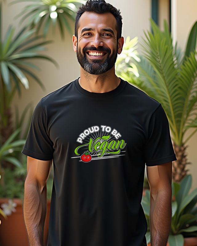 Proud to be Vegan Spruch - Geschenk für Veganer – T-Shirt