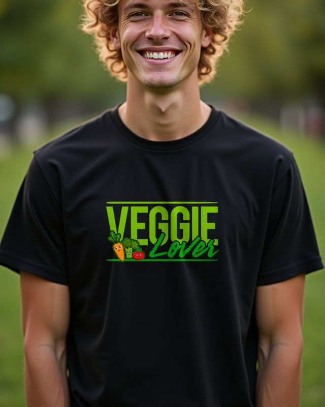 Veggie Lover - Lustiges Vegan Motiv für Gemüsefans – T-Shirt