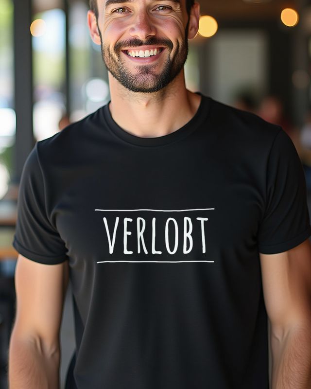 Verlobt - Schriftzug zur Verlobung für Braut und Bräutigam