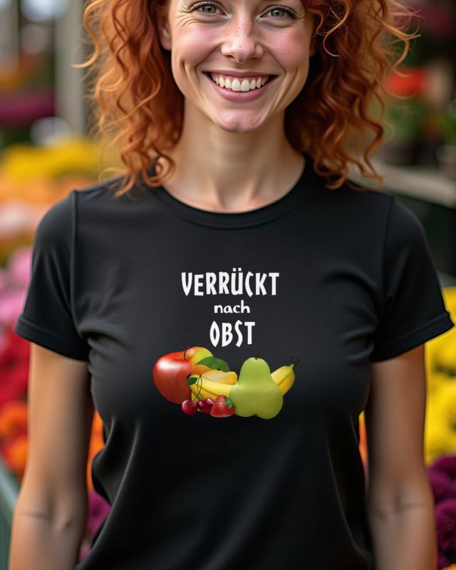 Verrückt nach Obst - Lustiges Früchte Motiv für Obstfans – T-Shirt