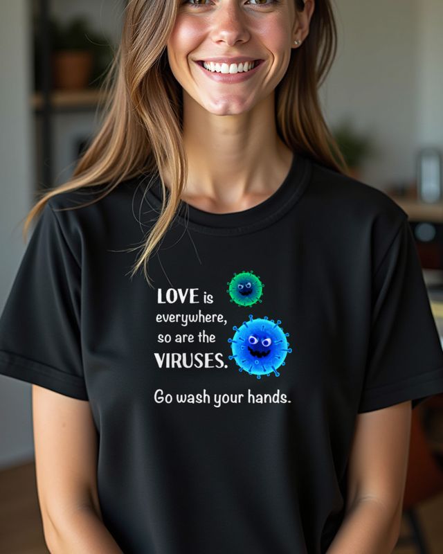 Love Is Everywhere - Go Wash Your Hands – T-Shirt