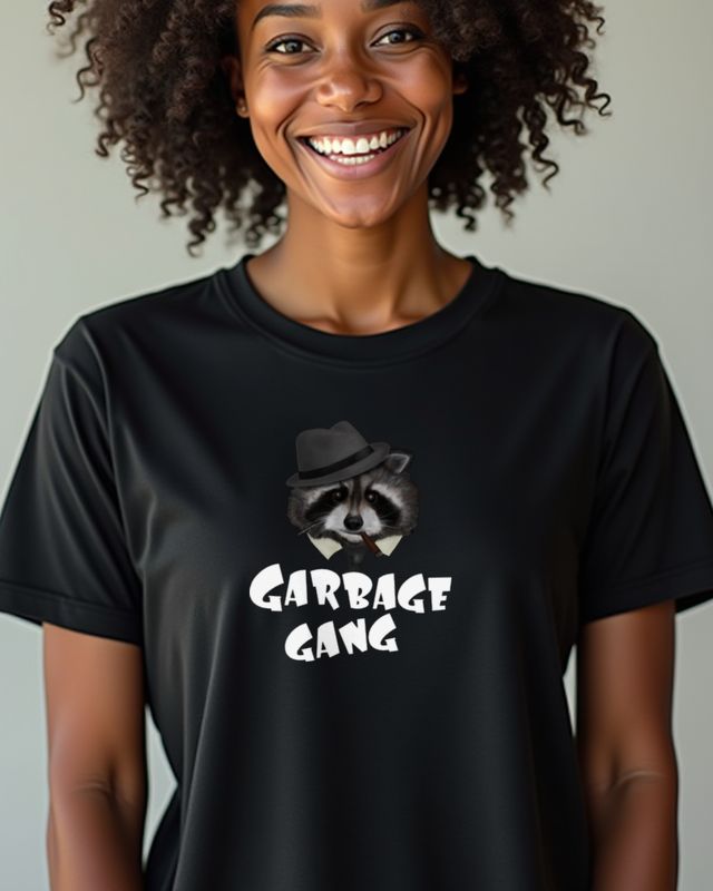 Raccoon Garbage Gang - Funny Trash Can Crew Design β T-Shirt