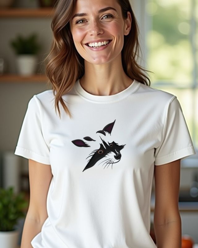 Waschbär Gesicht - Lustiges Waschbär Motiv für Tierfans – T-Shirt