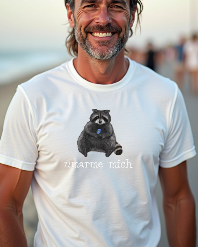 Raccoon - Umarme mich - Cute Hug Me Raccoon Gift – T-Shirt