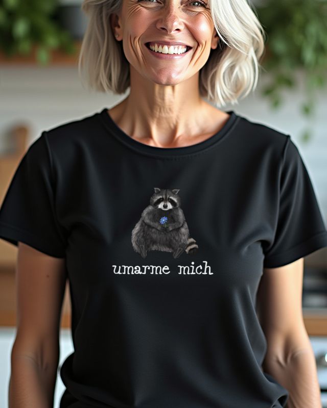 Waschbär - Umarme mich - Süßes Kuschel Motiv
