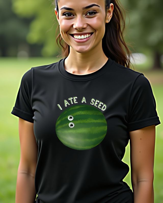 Wassermelonenkern gegessen - Lustige Schwangerschaft – T-Shirt