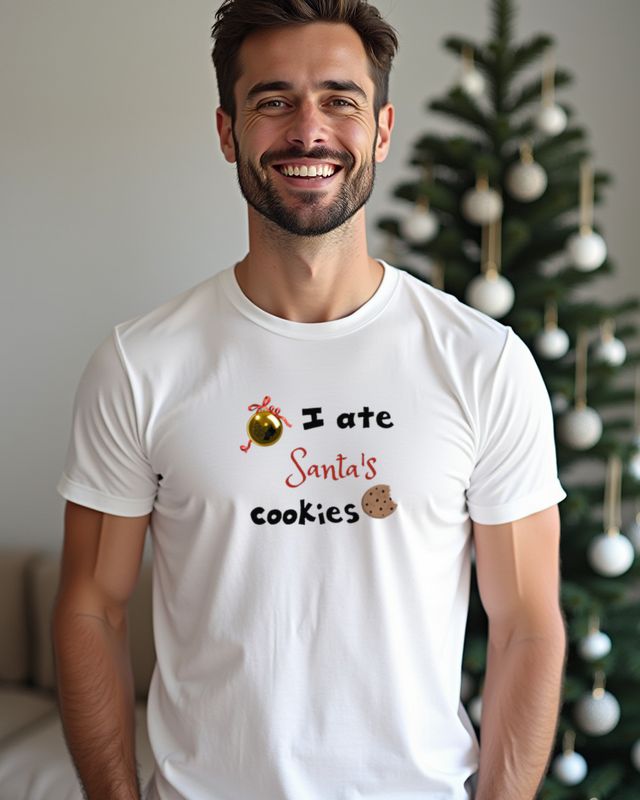 Weihnachtskugel - I ate Christmas Cookies - Plätzchen Spruch – T-Shirt