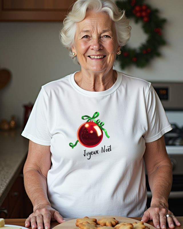 Weihnachtskugel Joyeux Noël - Französisches Weihnachtsmotiv – T-Shirt