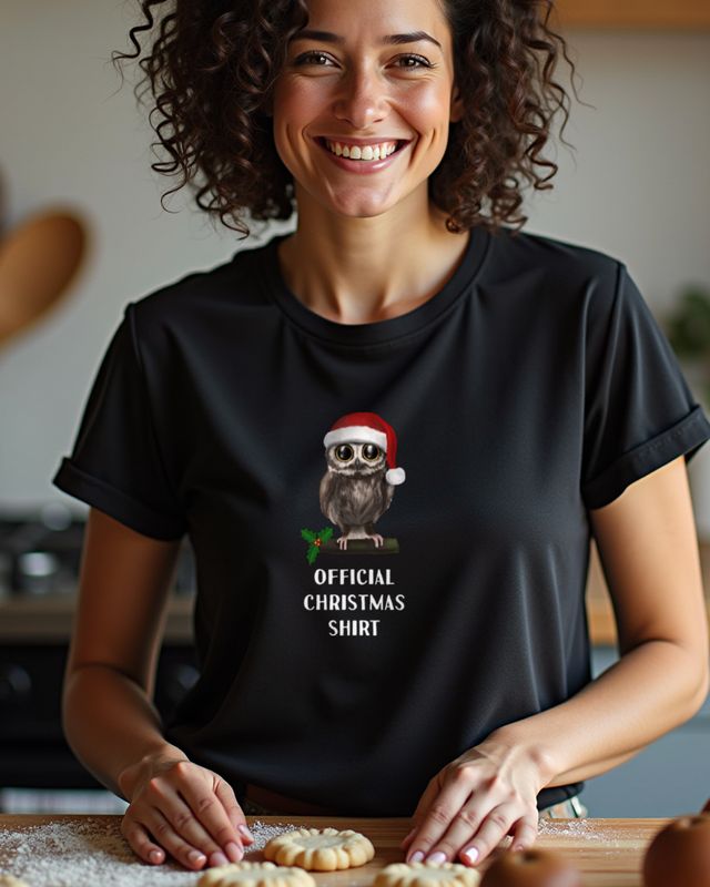 Christmas Shirt Owl - Funny Holiday Owl Design