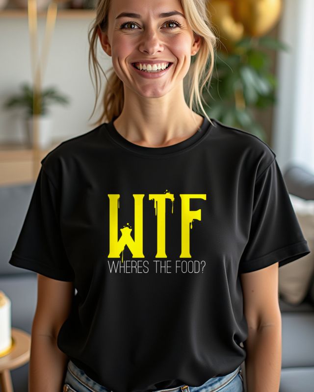 Where’s the Food - Funny Hungry Foodie Saying – T-Shirt