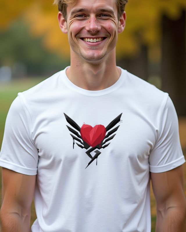 Wings of Love - Romantisches Motiv mit Flügeln – T-Shirt