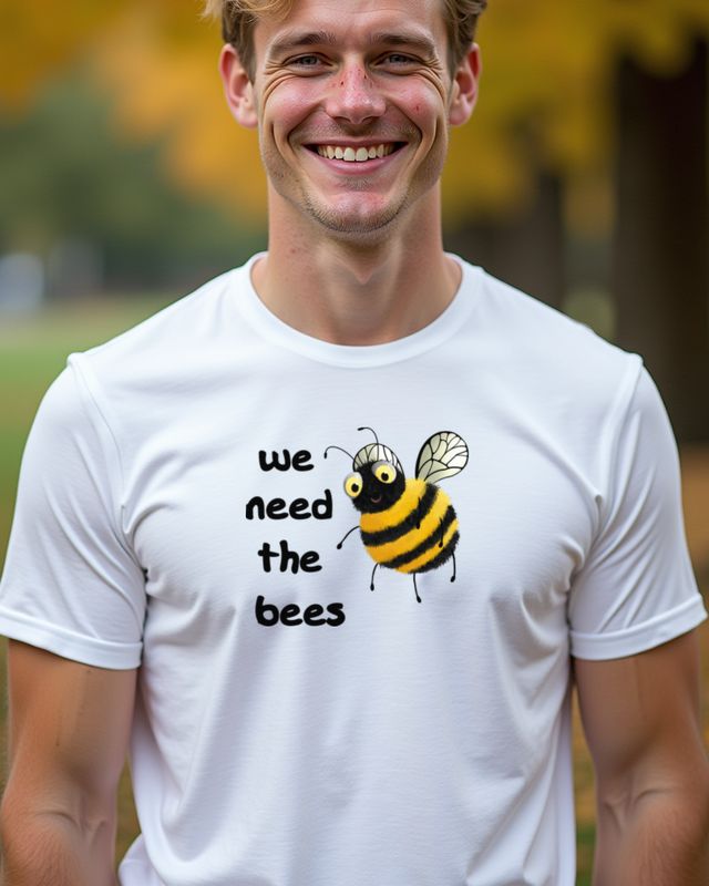 Wir brauchen die Bienen - Bienen Motiv für Naturfreunde – T-Shirt