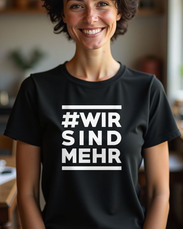 #Wir sind mehr - Statement für Zusammenhalt und Vielfalt – T-Shirt