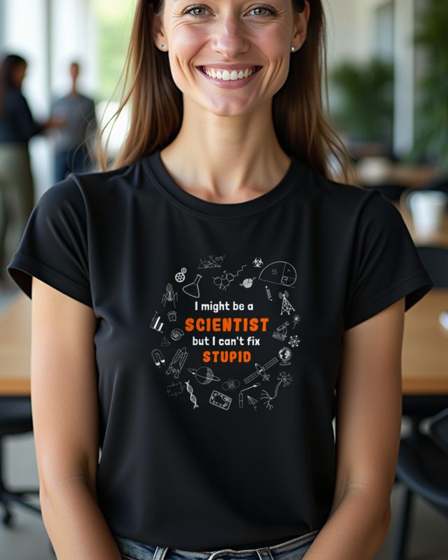 Scientist Fix Stupid - Lustiger Wissenschaftler Spruch – T-Shirt