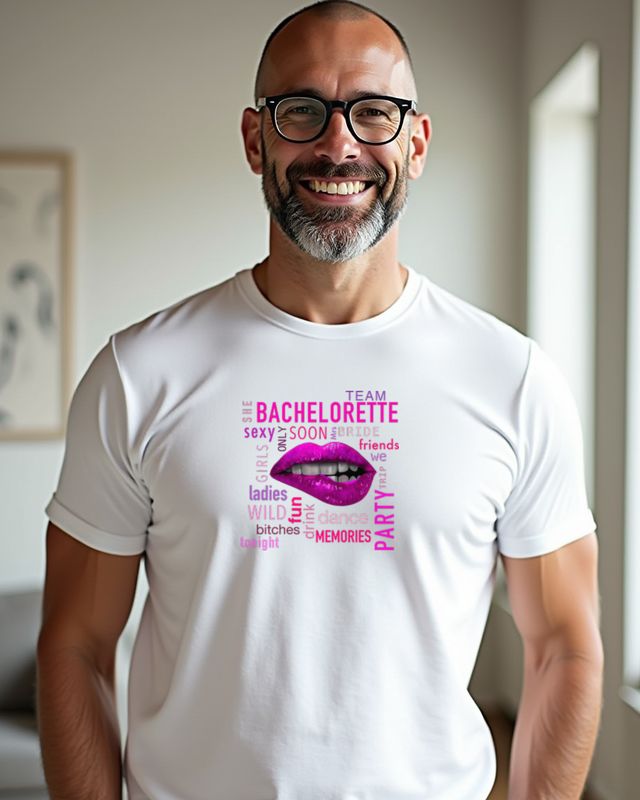 Team Bachelorette Word Cloud - Bride Squad Party Shirt – T-Shirt