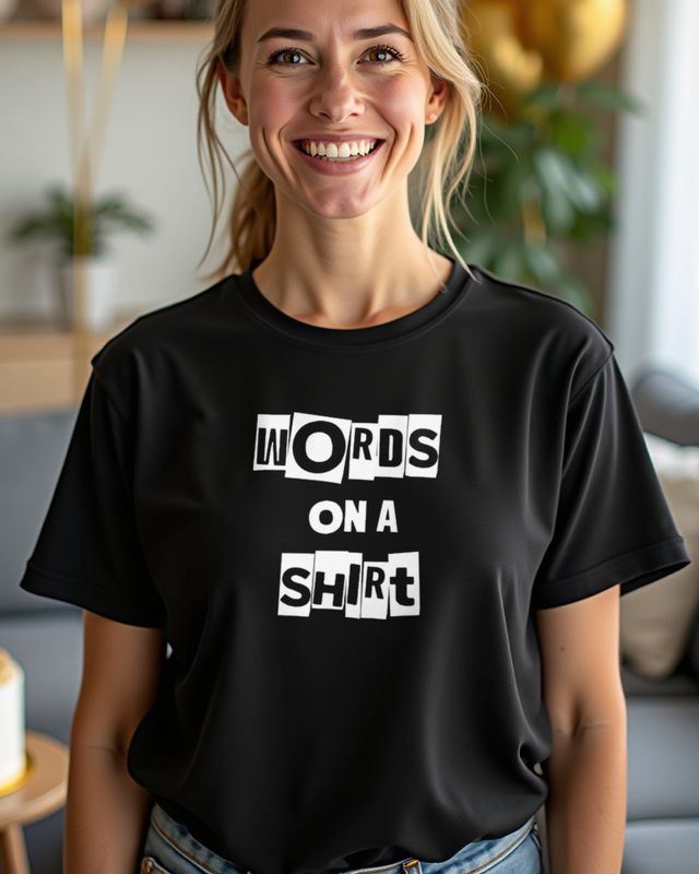 Words on a Shirt - Funny Ironic Statement Tee – T-Shirt