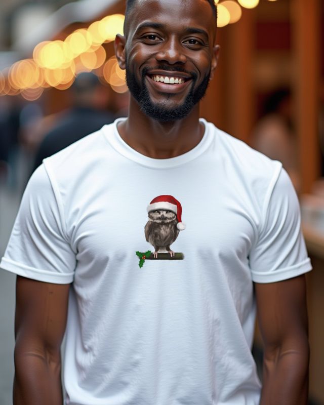 Angry Christmas Owl - Funny Anti Christmas Design – T-Shirt