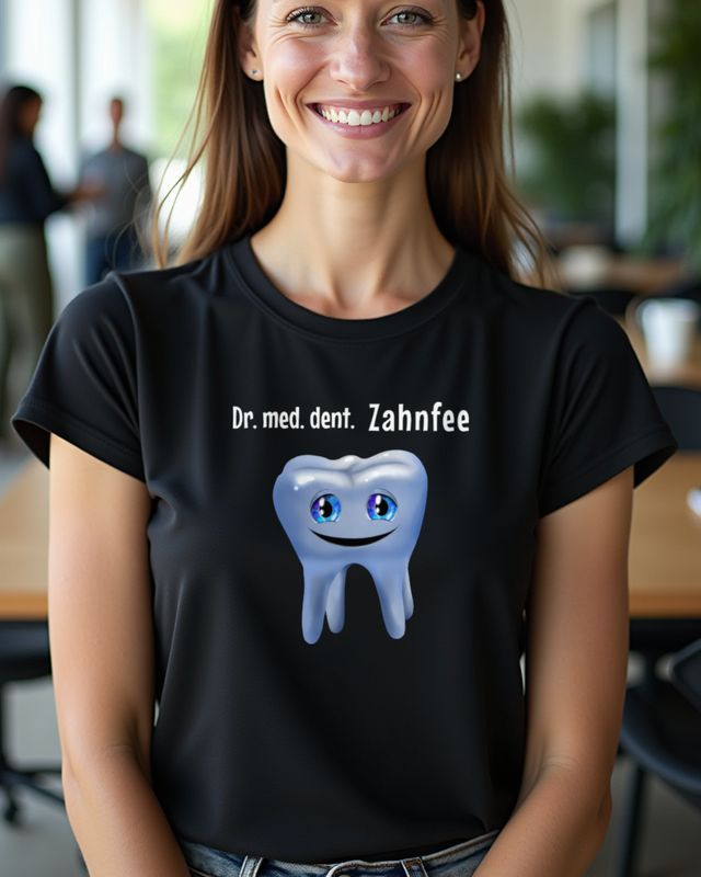 Tooth with Dr. med. dent. Zahnfee - Funny Dentist Design – T-Shirt