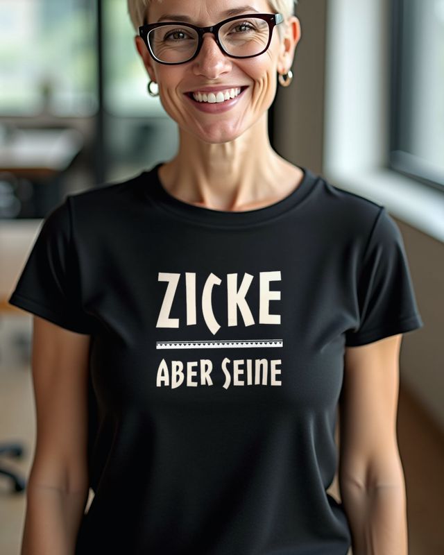 Zicke aber seine - Funny German Couple Shirt for Her β T-Shirt