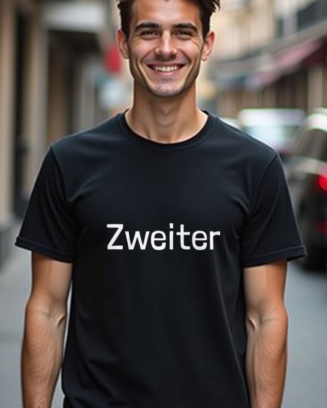 Zweiter - Geschwister Shirt Reihenfolge für Familienfotos – T-Shirt