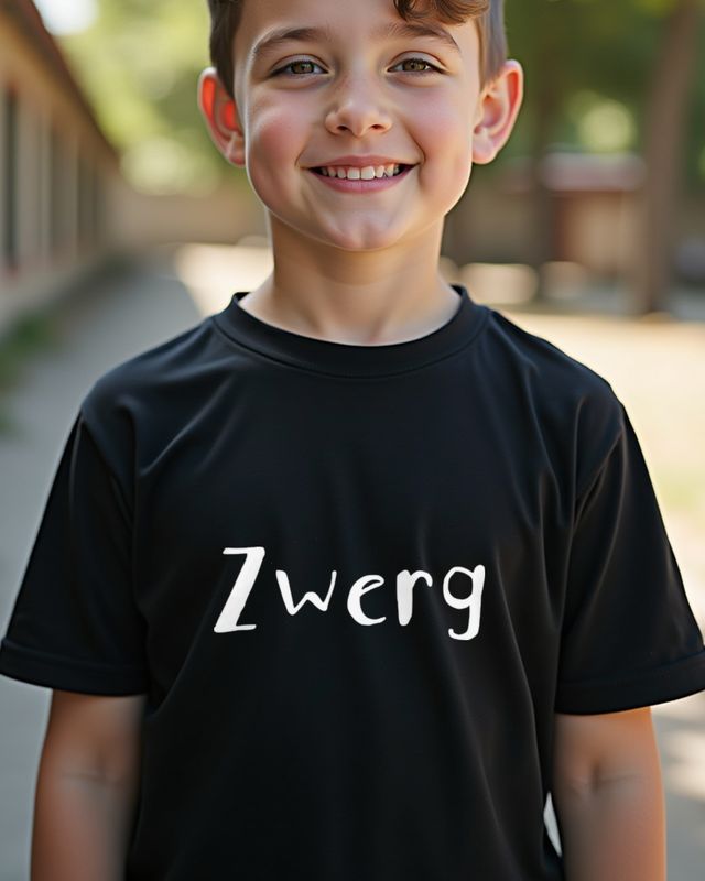 Zwerg - Lustiger Schriftzug für kleine Menschen – T-Shirt